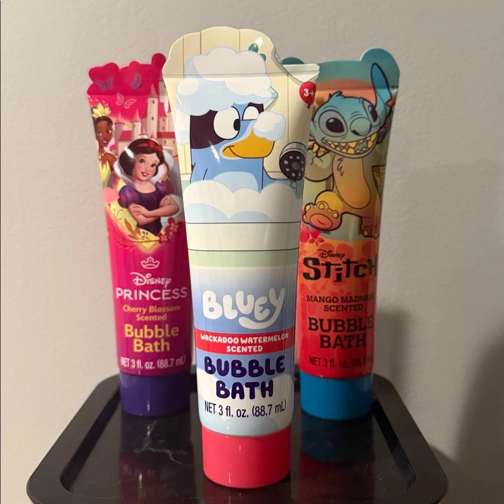 One Travel size kids bubble bath 3oz